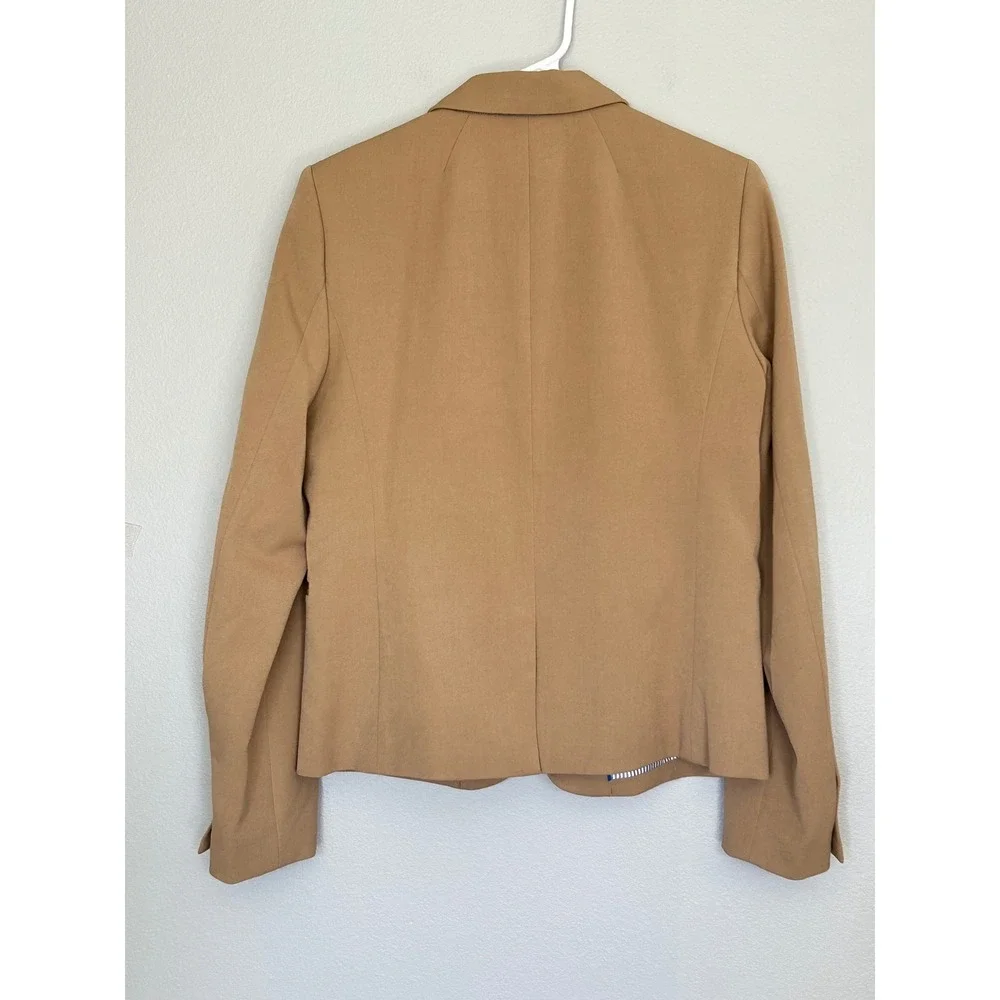 J.Crew Original Schoolboy Blazer Camel Stretch Suit Jacket Women Medium Classic